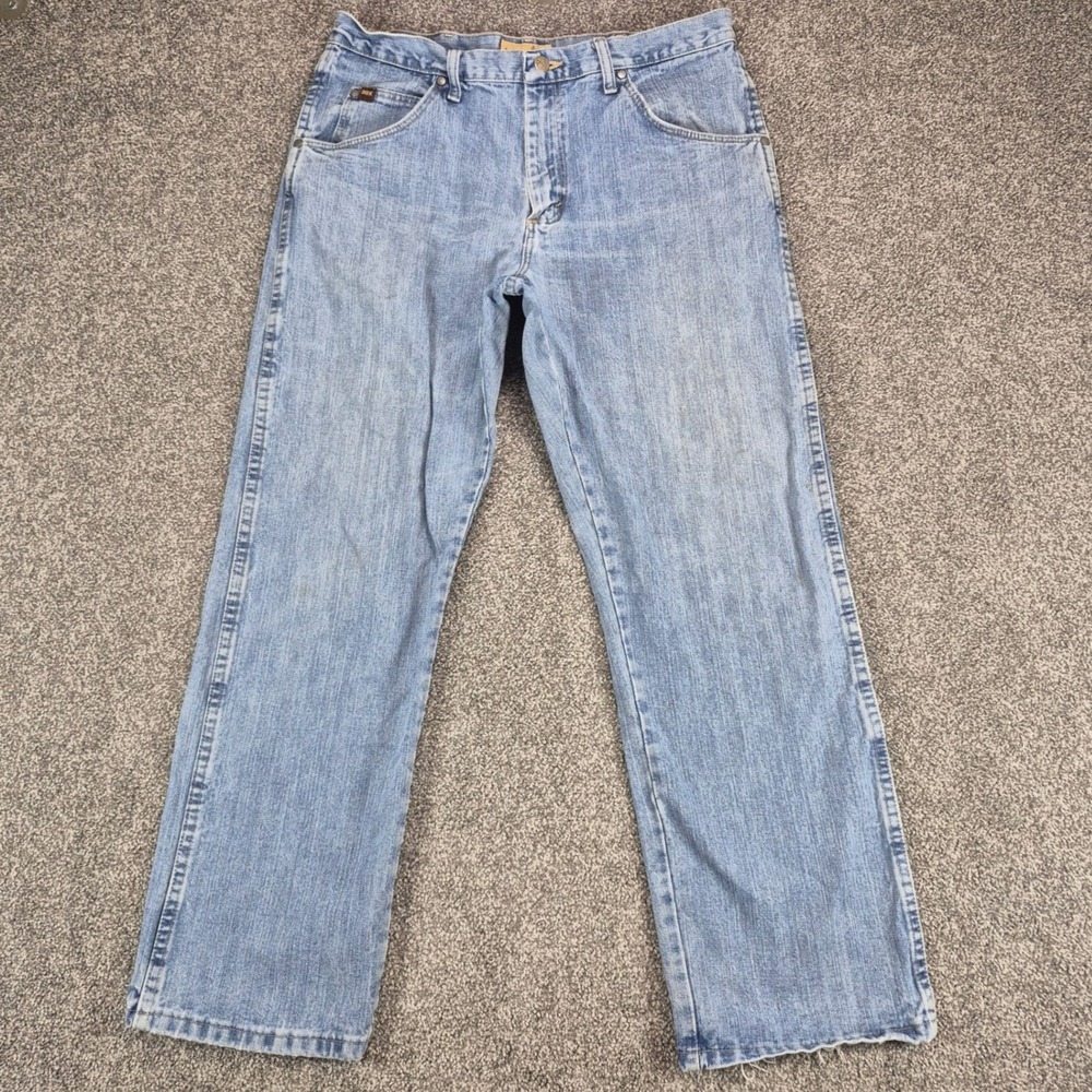 Wrangler 20X Jeans Mens 34x30 Blue Denim Style 23 Relaxed Straight Western